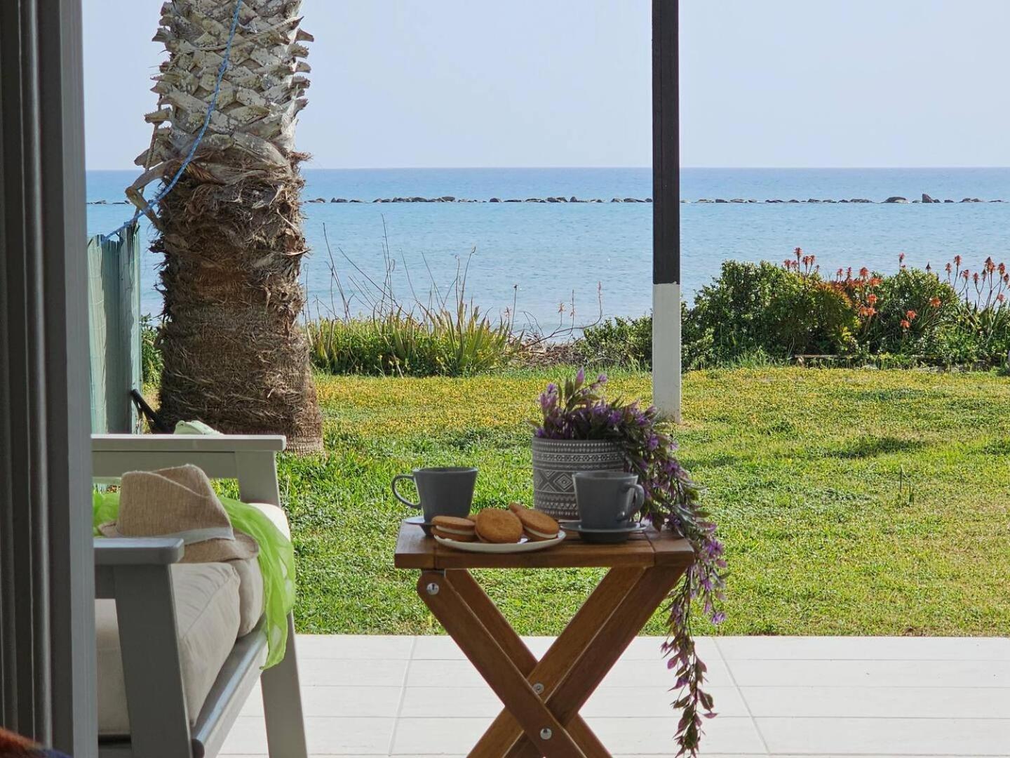 Ammos Beachfront Villa Paradise Lárnaca Exterior foto
